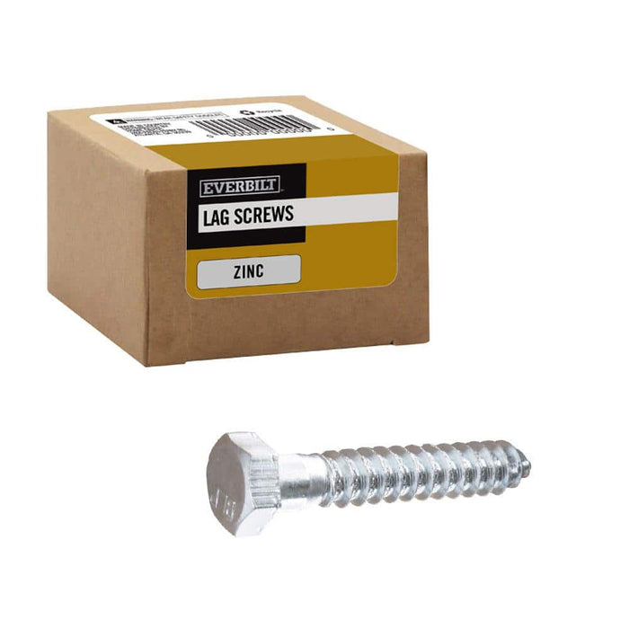 Lag Bolt 1/2 in. x 3 in. Hex Head Zinc Plated (25-Pack) 5
