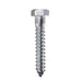 Lag Bolt 1/2 in. x 3 in. Hex Head Zinc Plated (25-Pack) 2