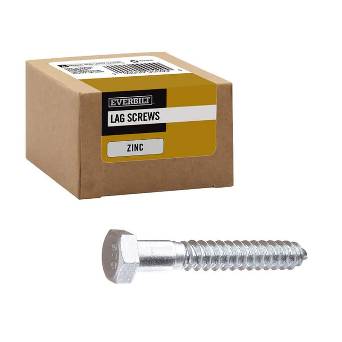 Lag Bolt 1/2 in. x 3-1/2 in. Hex Head Zinc Plated (25-Pack) 5