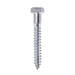 Lag Bolt 1/2 in. x 3-1/2 in. Hex Head Zinc Plated (25-Pack) 2