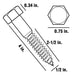 Lag Bolt 1/2 in. x 4 in. Hex Head Zinc Plated (25-Pack) 3