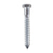 Lag Bolt 1/2 in. x 4 in. Hex Head Zinc Plated (25-Pack) 2