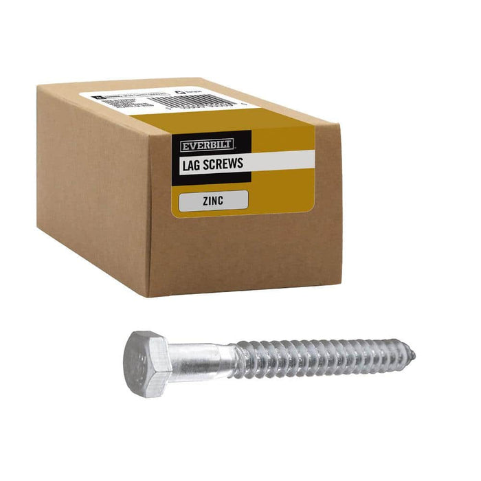 Lag Bolt 1/2 in. x 4-1/2 in. Hex Head Zinc Plated (25-Pack) 5