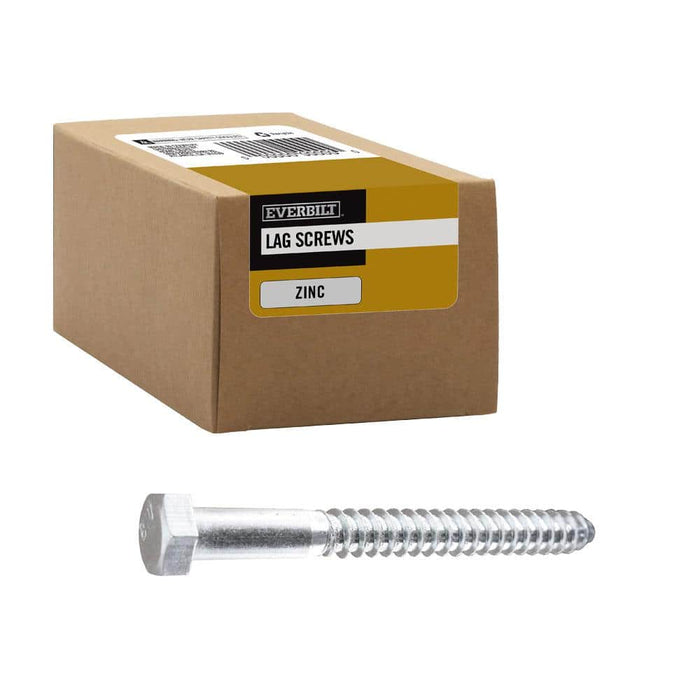Lag Bolt 1/2 in. x 5 in. Hex Head Zinc Plated (25-Pack) 5