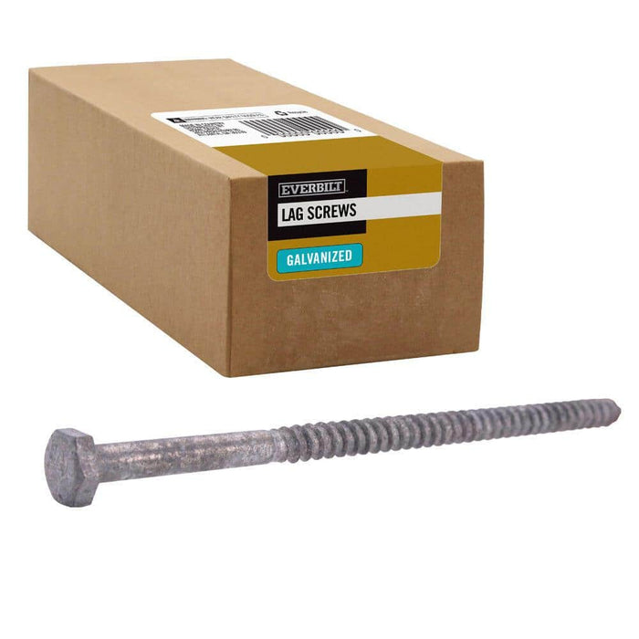 Lag Bolt 1/4 in. x 5 in. Hex Head Galvanized (25-Pack)