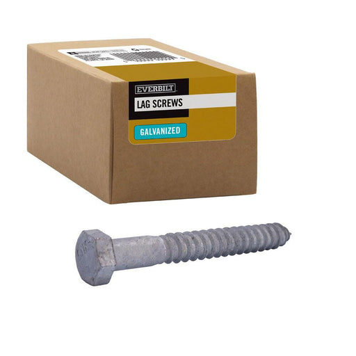 Lag Bolt 1/2 in. x 4 in. Hex Head Galvanized (25-Pack)