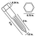 Lag Bolt 1/2 in. x 5 in. Hex Head Galvanized (25-Pack) 3