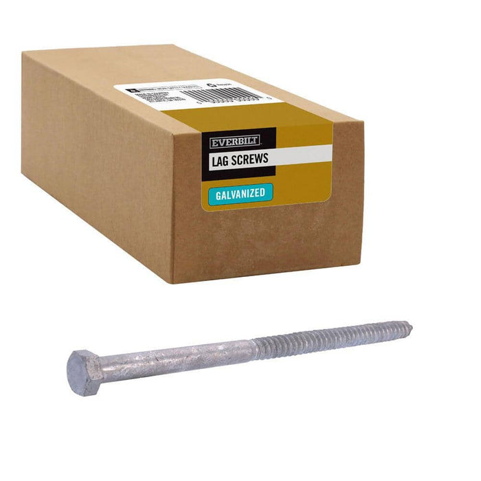 Lag Bolt 1/2 in. x 10 in. Hex Head Galvanized (25-Pack)