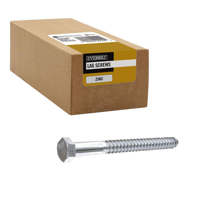 Lag Bolt 1/2 in. x 5-1/2 in. Hex Head Zinc Plated (25-Pack) 4