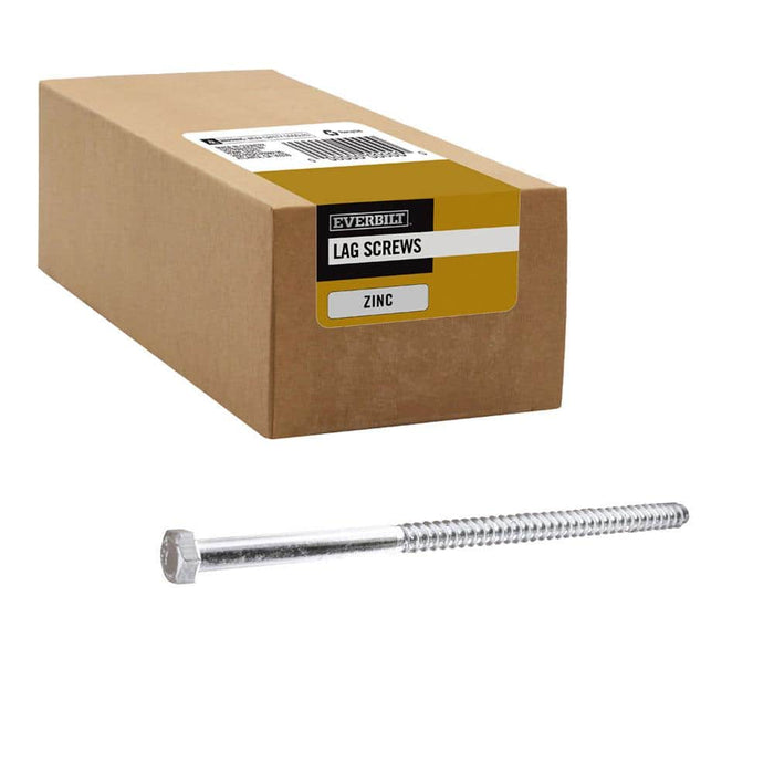 Lag Bolt 3/8 in. x 8 in. Hex Head Zinc Plated (25-Pack) 5