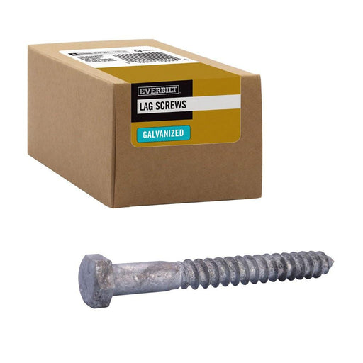 Lag Bolt 3/8 in. x 3-1/2 in. Hex Head Galvanized (25-Pack)