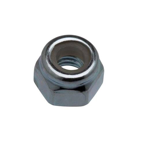 Nylon Lock Nut #8-32 Zinc Plated 100-Pack