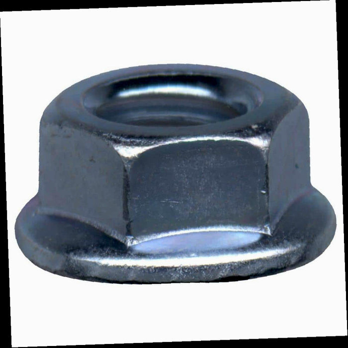 Lock Nuts, #6-32, tpi Zinc-Plated Steel Serrated Lock Nuts (4-Piece per, Bag)