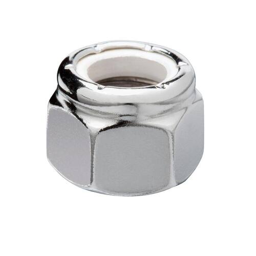 Nylon Lock Nut #10-24 Stainless Steel (25-Pack)