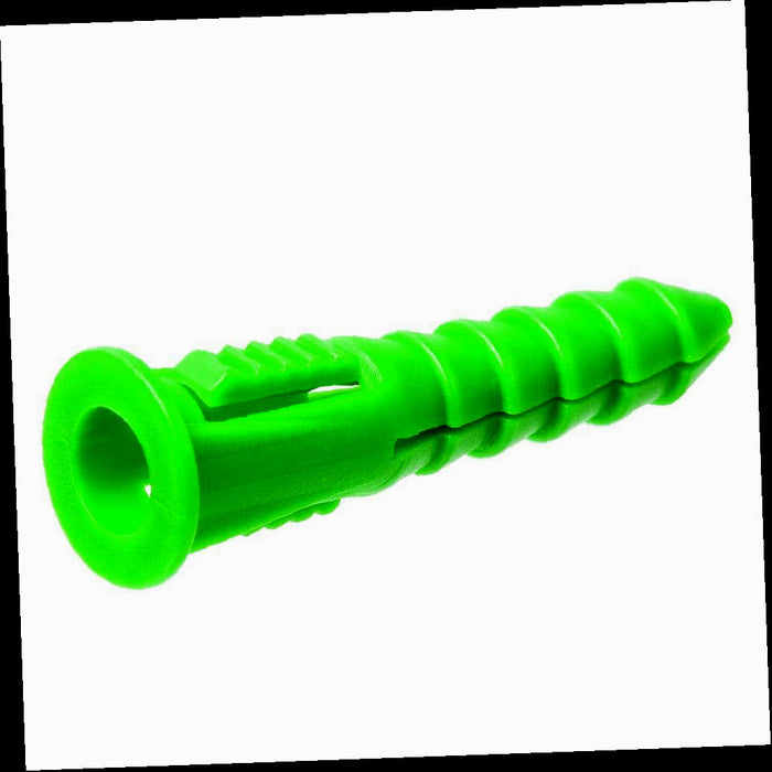 Coarse Ribbed Plastic Anchor #14-16 x 1-1/2 in. (50-Pack)