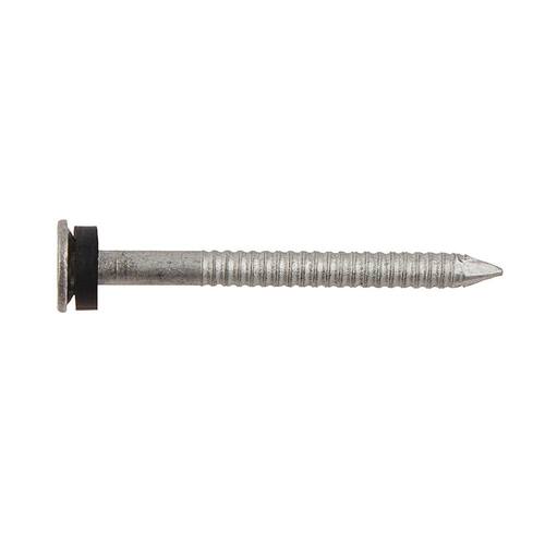 Roofing Nails 1-3/4 in. Hot Dipped Galvanized with Neoprene Washer Ring Shank 100 pcs