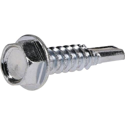 Sheet Metal Screws #12 1 in Hex Head Hex Zinc Plated (110-Pack)