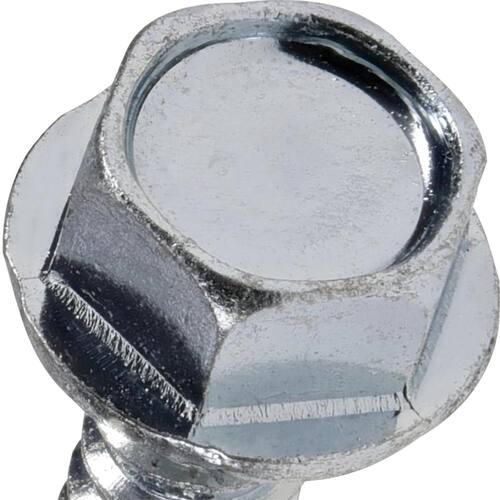 Sheet Metal Screws #14 3 in Hex Head Hex Zinc Plated (32-Pack)