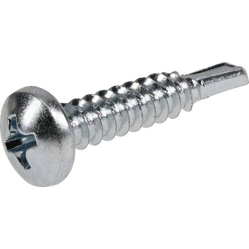 Sheet Metal Screws #10 1 in Pan Head Phillips Zinc Plated (147-Pack)