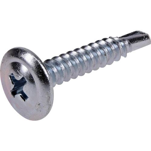 Sheet Metal Screws #20 1 in Washer Head Phillips Zinc Plated (880-Pack)