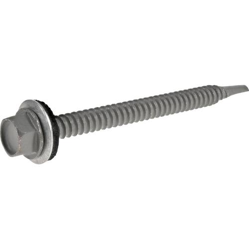 Self-Drilling Screw Hex Head Neoprene Washer 1 lb.-Box (32-Piece) #14 x 3 in. Hex Drive