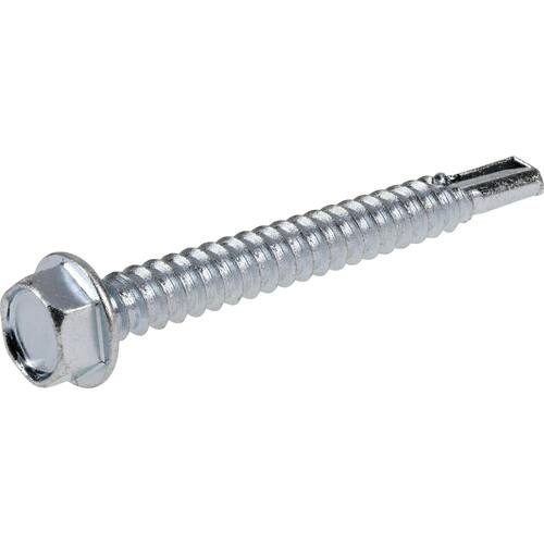 Self-Drilling Screw External Hex Flange Hex-Head 2 in. 1 lb.-Box (63-Piece)