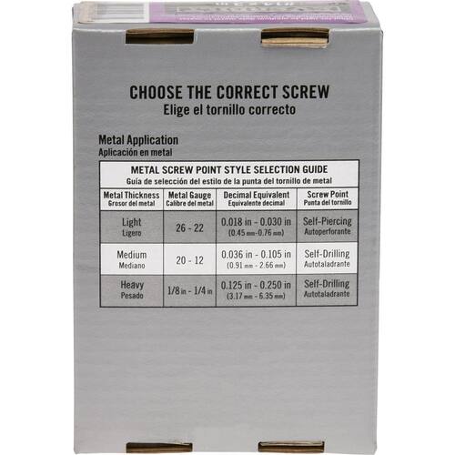 Sheet Metal Screws #14 3 in Hex Head Hex Uncoated (32-Pack)