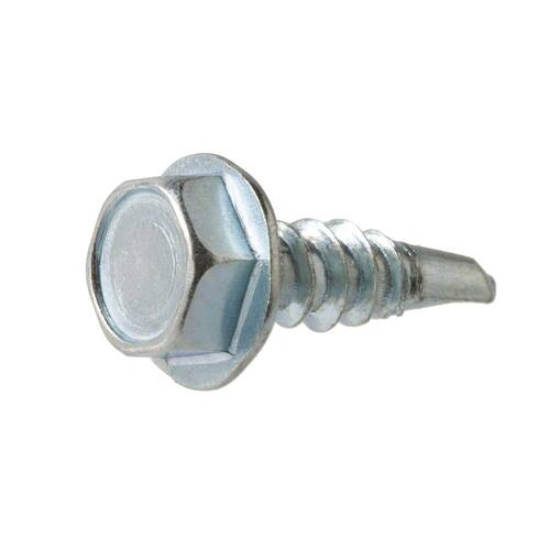 External Hex Flange Hex-Head Sheet Metal Screws 1/2 in. x 8 in. (100-Pack)