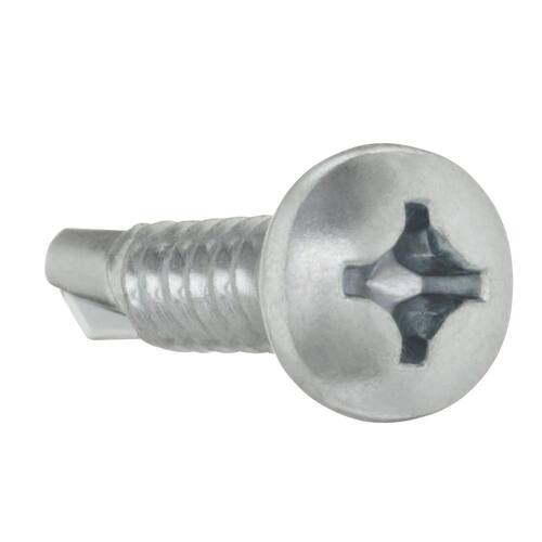 Sheet Metal Screws #12 1 in Pan Head Phillips Zinc Plated (50-Pack)