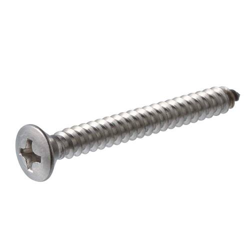 Sheet Metal Screws #12 1 in Pan Head Phillips Zinc Plated (50-Pack)