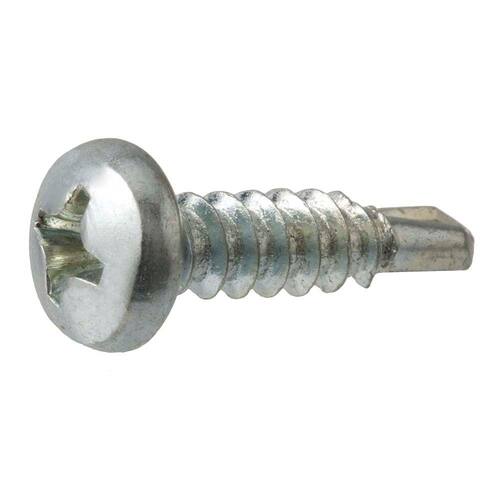 Sheet Metal Screws #12 1-1/2 in Pan Head Phillips Zinc Plated (50-Pack)