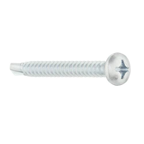 Sheet Metal Screw Phillips Pan Head Zinc Plated 12 x 2 in. (50-Pack)