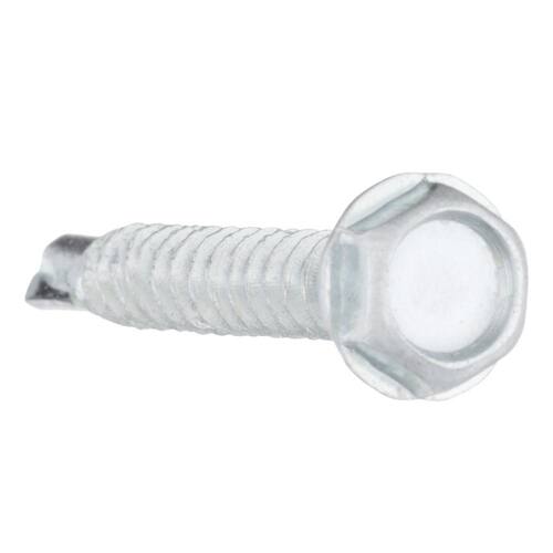 Sheet Metal Screws #10 1-1/4 in Hex Head Hex Zinc Plated (50-Pack)