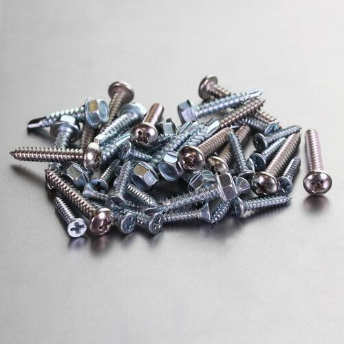 Sheet Metal Screws #8 1-1/2 in Pan Head Phillips Zinc Plated (50-Pack)