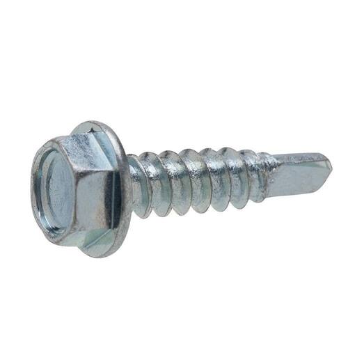 Hex Head Sheet Metal Screw 1/2 in. x 6 Zinc Plated (100-Pack)