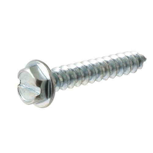 Sheet Metal Screws #10 1-1/2 in Hex Head Hex Zinc Plated (50-Pack)