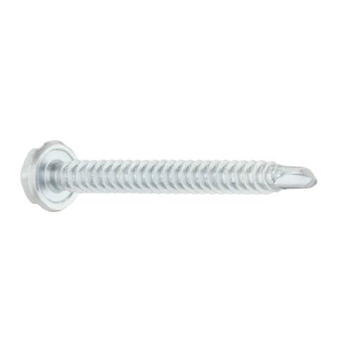 Sheet Metal Screws #10 2 in Hex Head Hex Zinc Plated (25-Pack) 3