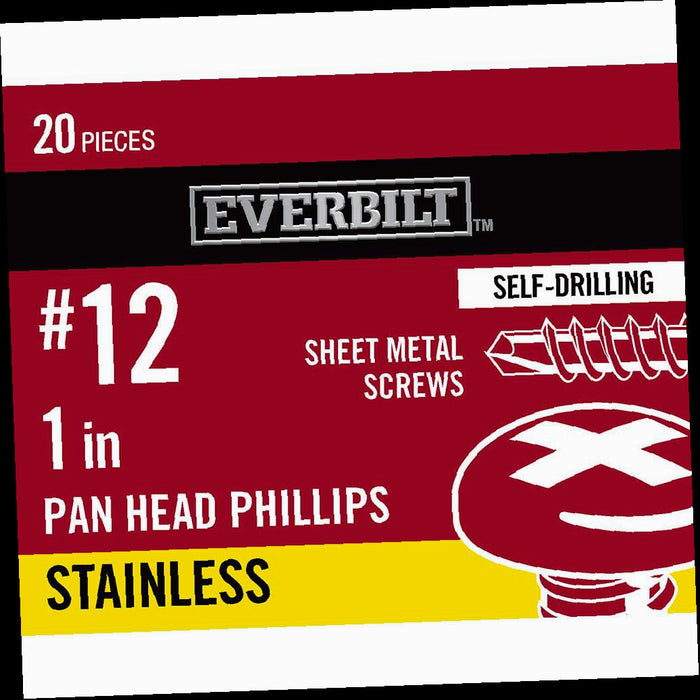 Sheet Metal Screws 1 in. Phillips Pan-Head 20-Pack