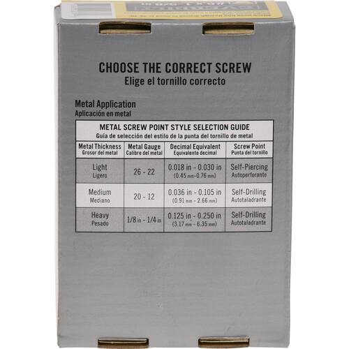 Trim Screw 1 lb.-Box (267-Piece) Square Bugle-Head Sharp Point #6 x 1-5/8 in.