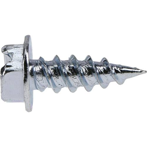 Sheet Metal Screw Slotted External Hex Flange Hex-Head Self-Piercing 1/2 in. x #8 1 lb.-Box (320-Piece)