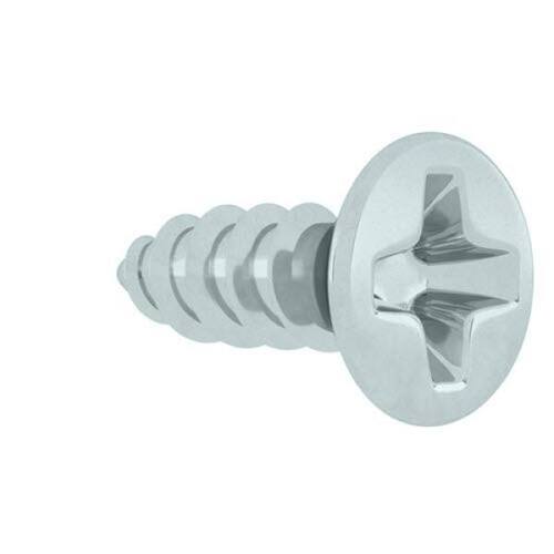 Sheet Metal Screws #4 3/8 in Flat Head Phillips Zinc Plated (16-Pack)