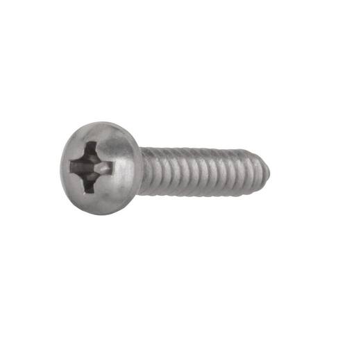 Sheet Metal Screws #8 1 in Pan Head Phillips Stainless (25-Pack)