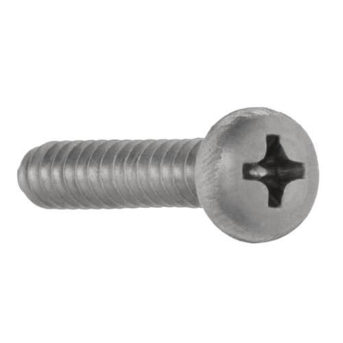 Sheet Metal Screws #10 1-1/4 in Pan Head Phillips Stainless (25-Pack)