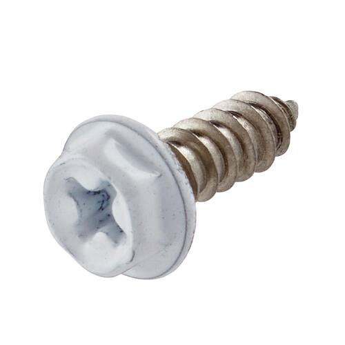 Sheet Metal Screws #8 1/2 in Hex Head Phillips Stainless (25-Pack)