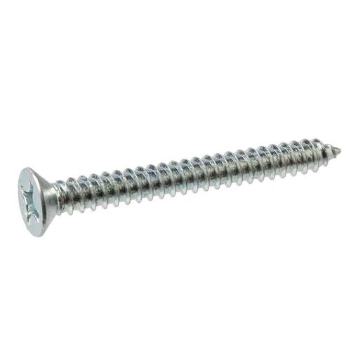 Sheet Metal Screws #6 3/4 in Flat Head Phillips Stainless (7-Pack)