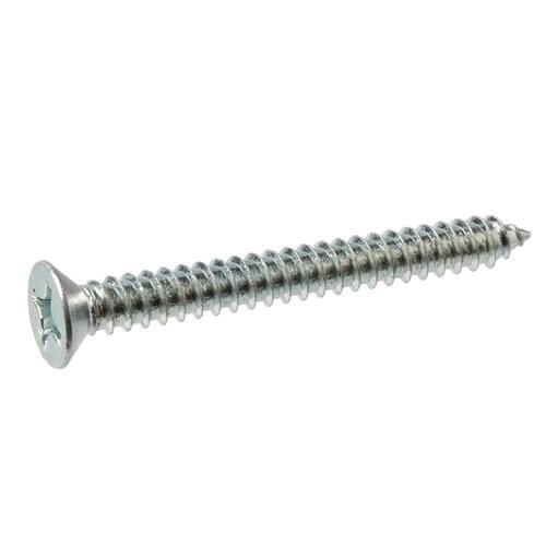 Sheet Metal Screw 1/2 in. Phillips Flat Head Zinc Plated 100-Pack