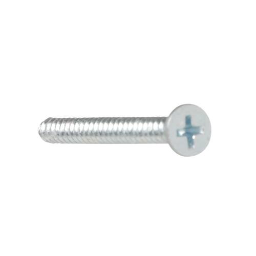 Sheet Metal Screws #10 2 in Flat Head Phillips Zinc Plated (50-Pack)