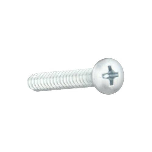 Sheet Metal Screws #8 1 in Pan Head Phillips Zinc Plated (100-Pack)