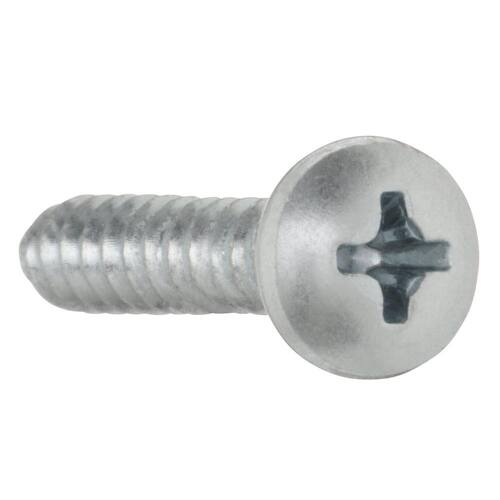 Sheet Metal Screw Zinc Plated 10 x 1 in. Phillips Pan Head 100-Pack