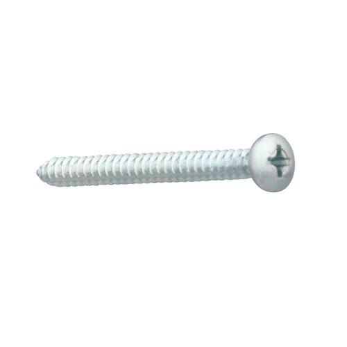 Sheet Metal Screws #10 2 in Pan Head Phillips Zinc Plated (50-Pack)